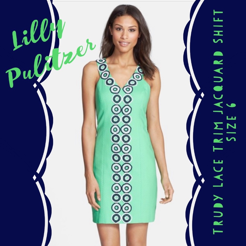 Lilly Pulitzer Trudy Lace Trim Shift Dress